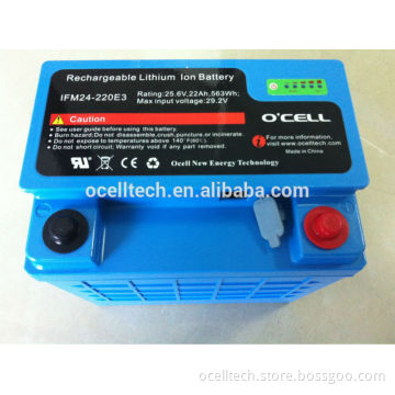 SMBUS protocol 24v22Ah lifepo4 battery